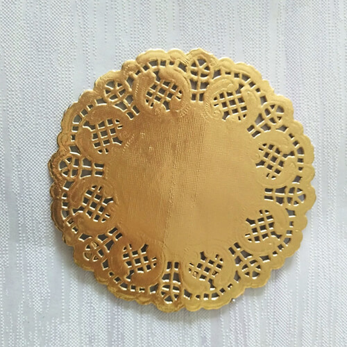Disposable paper doilies crafts gold for bulk