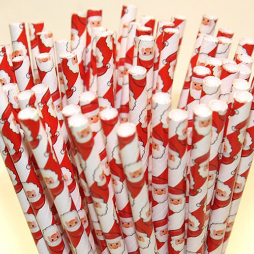 Christmas Paper Straws
