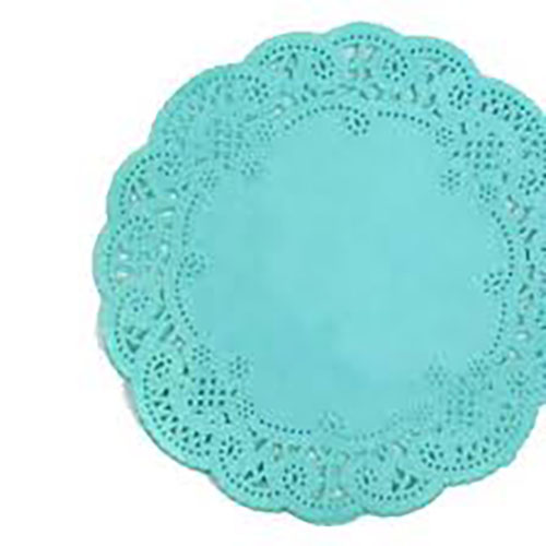 Teal Paper Doilies