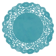 Teal Paper Doilies